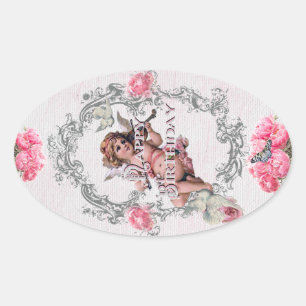 Verjaardag - wit linnen - Sticker