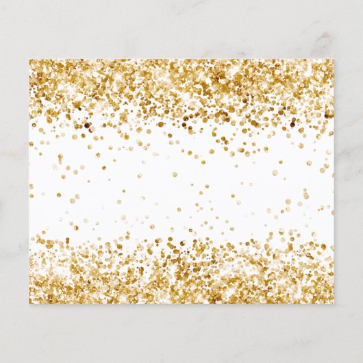 Verjaardag witgoud budget save the date flyer (Achterkant)