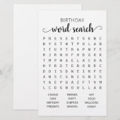 Verjaardag Woord zoekspel Verjaardagsfeest (Voorkant / Achterkant)