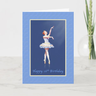 Verjaardag, zestiende, Ballerina op Pointe in Kaart
