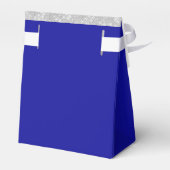Verjaardag Zilver Royal Blue Glitter Naam Dank u Bedankdoosjes (Achterkant)
