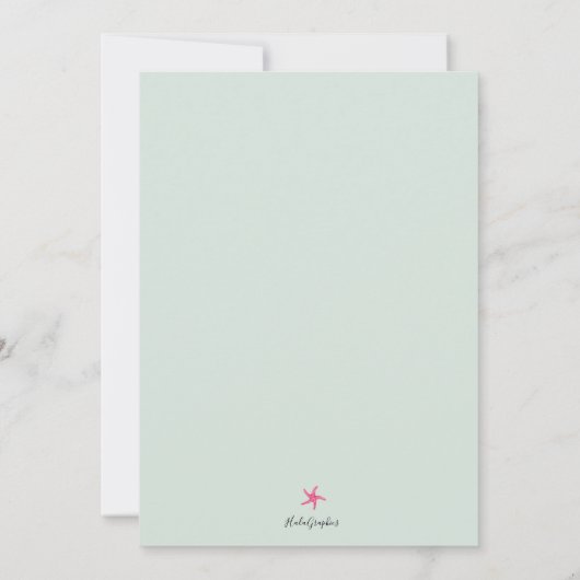 Verjaardag Zomer Pool Party Uitnodiging (Achterkant)