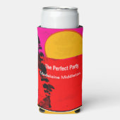 Verjaardag Zomer Strand Retro Poster (Seltzer Voorkant)