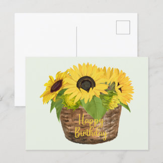 Verjaardag Zonnekleurige Mand Briefkaart