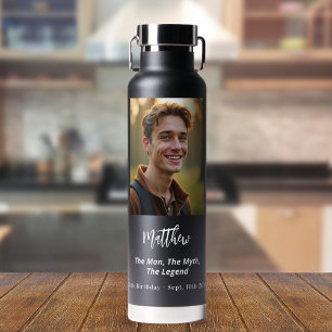 Verjaardag zwarte foto man mythe legende waterfles