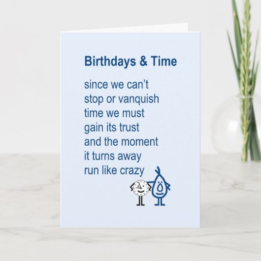 Verjaardagen & Tijd - een grappig Kaart (Voorkant)