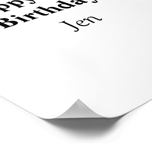 verjaardagen toevoegen jouw naam tekst afbeelding poster (Hoek)