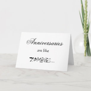 VERJAARDAGEN ZIJN ALS ZOMBIES KAART