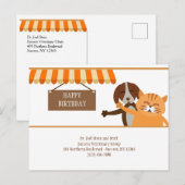Verjaardagkaart voor dierenartsen briefkaart (Voorkant / Achterkant)