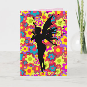 VERJAARDAGKAARTEN PIXIE FAIRY MEISJE KAART