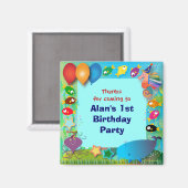 Verjaardagmagneten: 002 magneet (Voorkant / Achterkant)