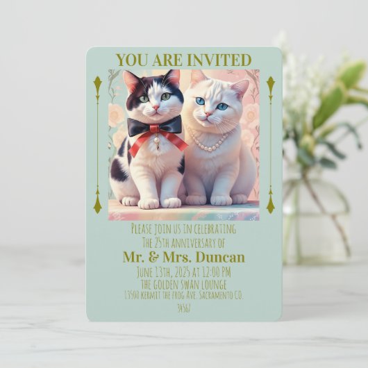 "VERJAARDAGS AANKONDIGINGS UITNODIGINGSKAART" KAART (Staand voorkant)