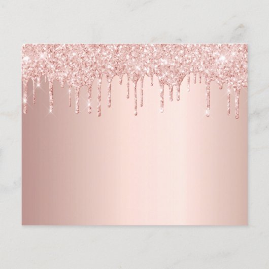 Verjaardags blush roze glitters budget Save the Da Flyer (Achterkant)