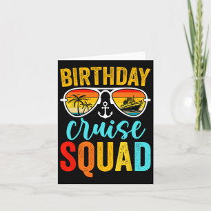 Verjaardags Cruise Squad 2025 Cruise Verjaardagsfe Kaart