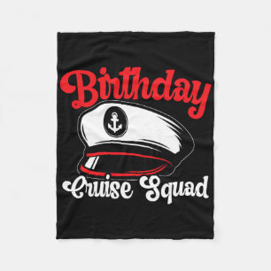 Verjaardags Cruise Squad Cruisen Boot Familie Groe Fleece Deken