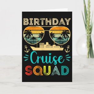 Verjaardags Cruise Squad Verjaardags Vakantie Crui Kaart