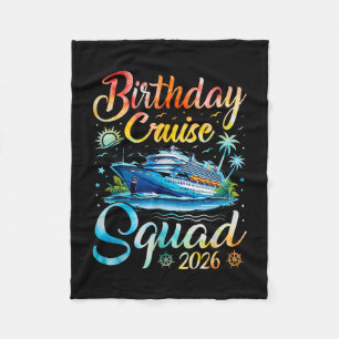 Verjaardags Cruise Team 2026 Cruise Verjaardagsfee Fleece Deken