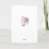 Verjaardags cupcake rood wit blauw 4 juli kaart (Achterkant)