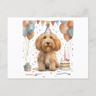 Verjaardags Goldendoodle Hond Briefkaart