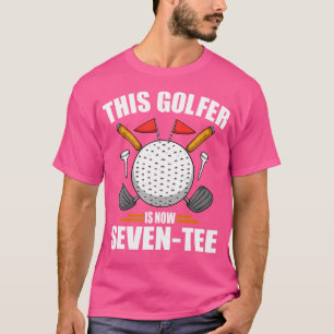 Verjaardags Golf Voor Mannen 70-jarige Golfer Golf T-shirt