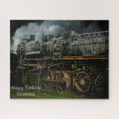 Verjaardags grootvader. legpuzzel (Horizontaal)