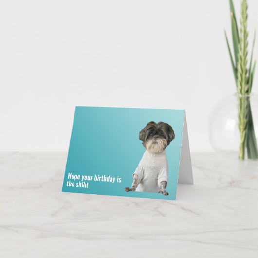 Verjaardags Hond Kaart (Voorkant)