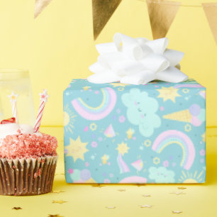 Verjaardags inpakpapier. cadeaupapier