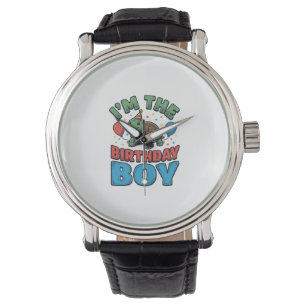 Verjaardags Jongen Schildpad Vintage Feest Shirt O Horloge