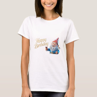 Verjaardags Kabouter Karakter Grafiek T-shirt