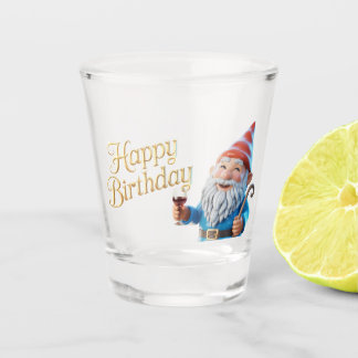 Verjaardags Kabouter Karakter Grafisch Shot Glas