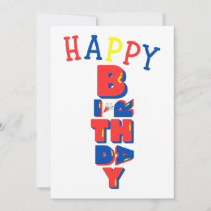 Verjaardags Kleuren Remix Uitnodiging