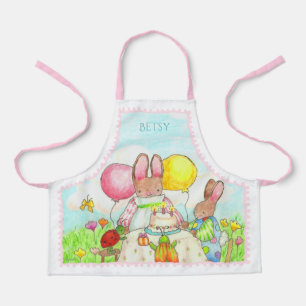 Verjaardags Konijn Kinderschort Schort