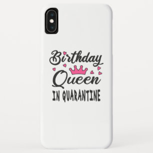 Verjaardags Koningin in Quarantaine iPhone XS Max Hoesje