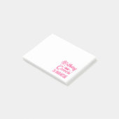 Verjaardags Koningin in Quarantaine Post-it® Notes (Schuin)