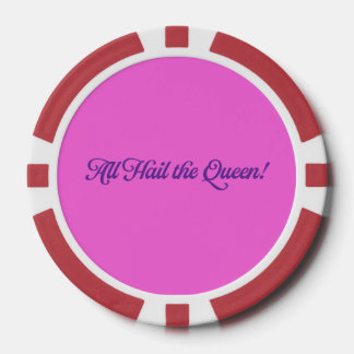 Verjaardags Koningin Speelkaarten Poker Chips