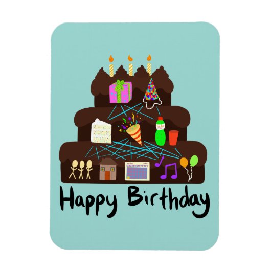 Verjaardags Neuronaal Netwerk voor nerds Magneet (Verticaal)