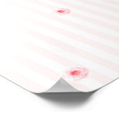 Verjaardags poster voor baby meisje (Hoek)