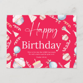 Verjaardags Psalm118:24 Briefkaart