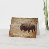 Verjaardags sjabloon voor bizonfoto (Voorkant)