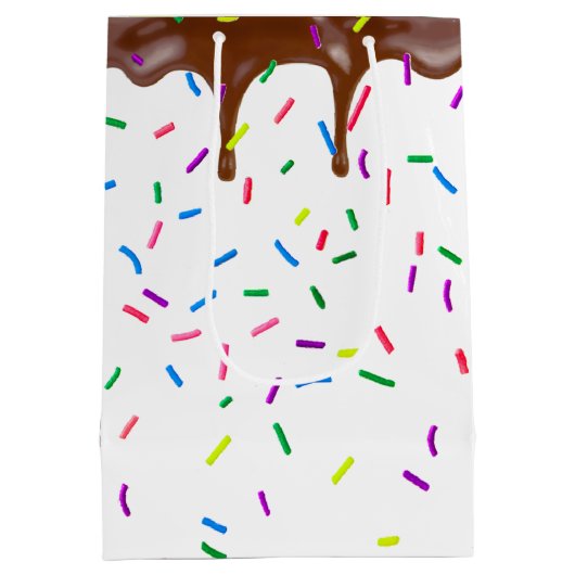 Verjaardags Snoep strooit en chocolade Medium Cadeauzakje (Achterkant)