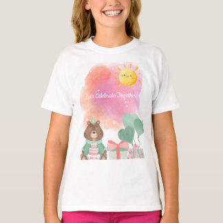 Verjaardags-T-shirt met Aquarel Beer T-shirt
