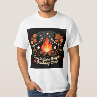 Verjaardags T-shirt met kampvuur 🔥