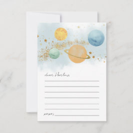 Verjaardags Tijdcapsulekaart voor de Ruimte Kaart