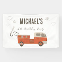 Verjaardags Welkom Brandweerwagen