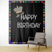 verjaardagsachtergrond wandkleed (In situ)