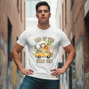 Verjaardagsafari dieren voor de vader van de wilde t-shirt