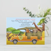 Verjaardagsafari op uitnodiging (Staand voorkant)