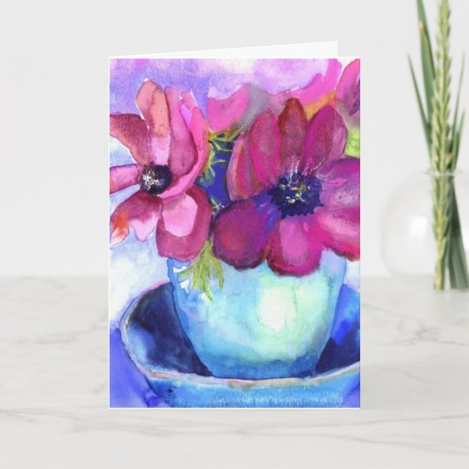 verjaardagsanemonen kaart (Voorkant)