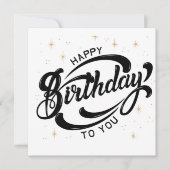 Verjaardagsansichtkaart Kaart (Voorkant)