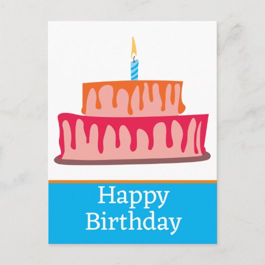 Verjaardagsansichtkaarten Briefkaart (Voorkant)